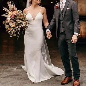 Theia Dresses Theia Couture Bruna Wedding Gown Dress Plunge